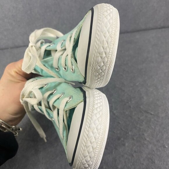 Converse Light Turquoise Low Top Sneakers Youth Size 3 - Picture 7 of 14